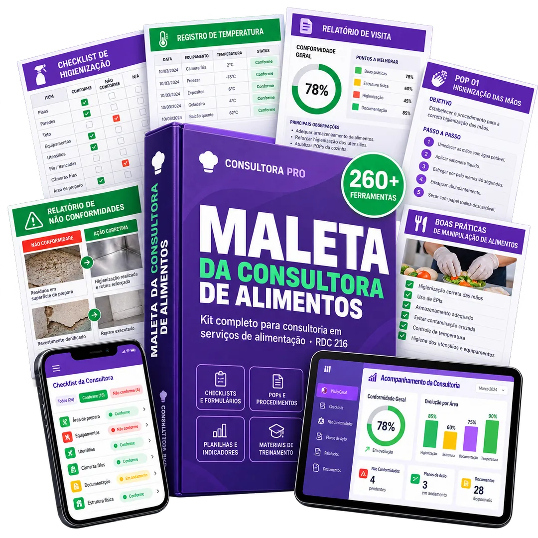 Tudo o que vem na Maleta da Consultora de Alimentos